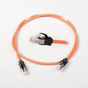 CORDON DE BRASSAGE FTP CAT6A 0.5M ORANGE . NEXANS