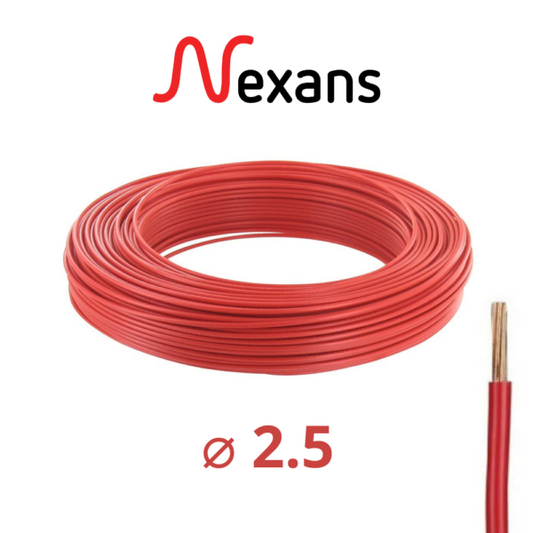 ROULEAU CABLE RIGIDE U500V 2,5MM . NEXANS & INGELEC