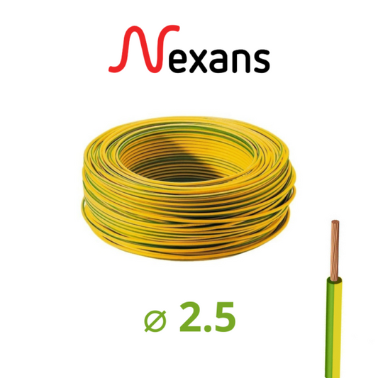 ROULEAU CABLE RIGIDE U500V 2,5MM . NEXANS & INGELEC