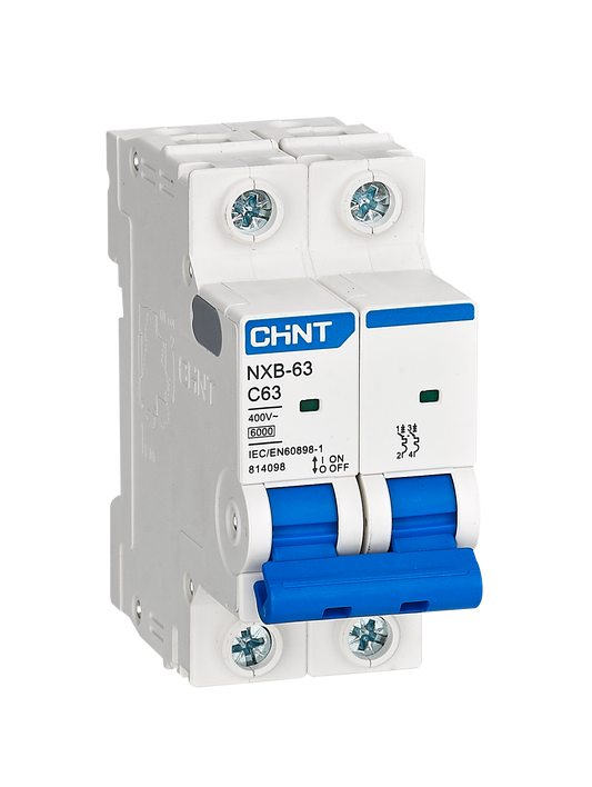 DISJONCTEUR NXB-63 2P 6A 6KA CHINT