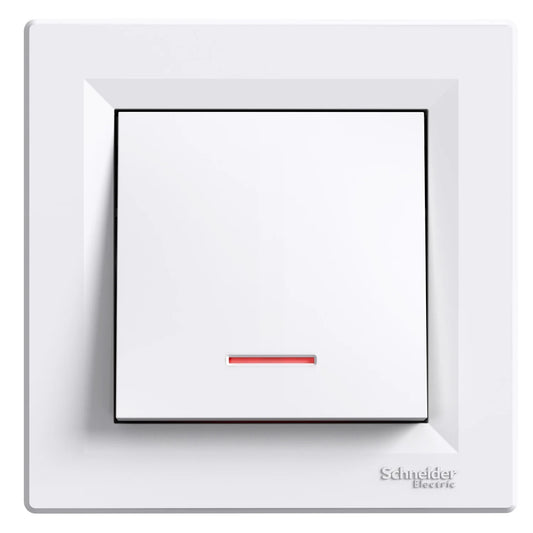 POUSSOIR LUMINEUX ASFORA BLANC . SCHNEIDER