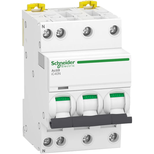 DISJONCTEUR S/R 3PH+N IC40 16A 4500A [A9P54716]. SCHNEIDER