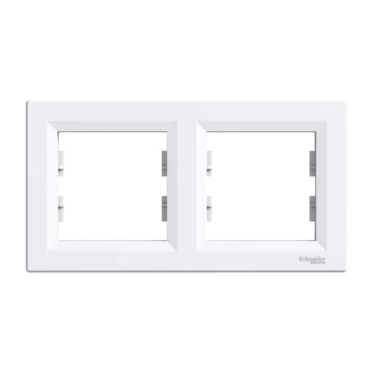 PLAQUE HORIZONTAL 2POSTE - 3 POSTE - 4 POSTE BLANC . SCHNEIDER