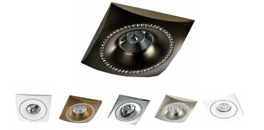 SPOT ENCASTRABLE REF SH-C030 CARRE BLANC . SAVYALIGHT