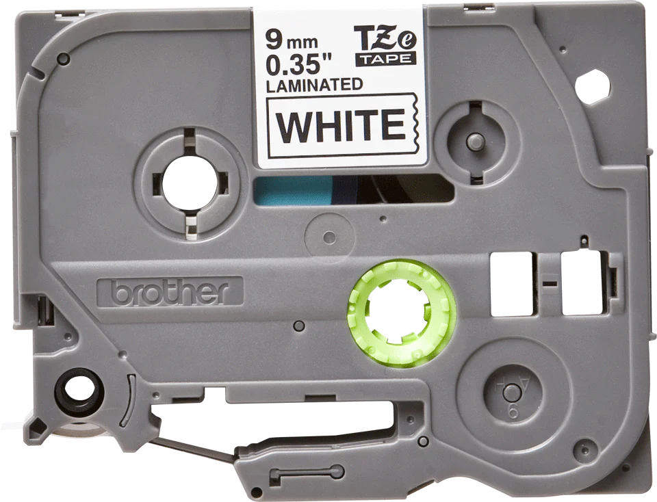 Cassette à ruban Brother TZe-221 - Noir sur blanc, 9 mm de large / 8 m de long