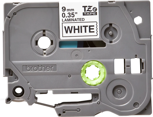 Cassette à ruban Brother TZe-221 - Noir sur blanc, 9 mm de large / 8 m de long