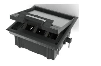 BOITE AU SOL COUVERCLE PLASTIQUE REF [BS04/P]. INGELEC