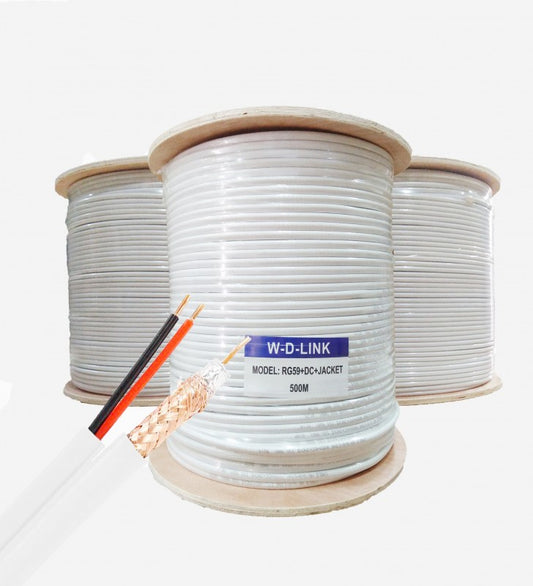 CABLE COAXIAL RG59+2DC . W-D-LINK