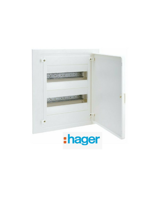 COFFRET ENCASTRE 24 M porte opaque VF212PF. HAGER