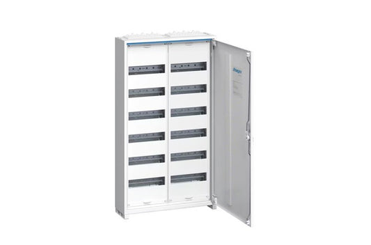 COFFRET SEMI ENCASTRE FWB62S,144MODULE  IP44, porte pleine, 950x550x161mm . HAGER