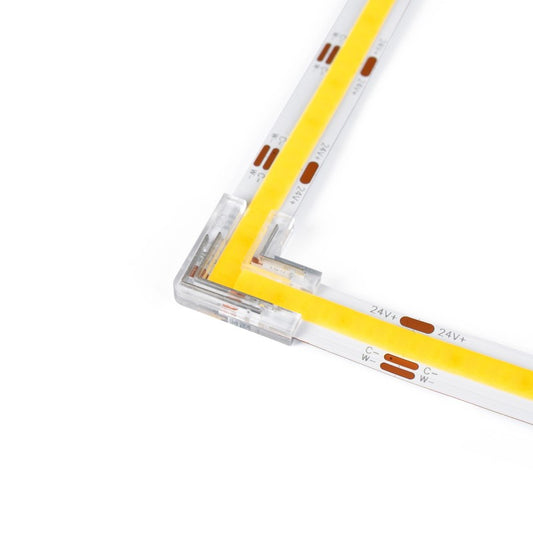 CONNECTEUR EN " L" POUR RUBAN LED 8MM IP20