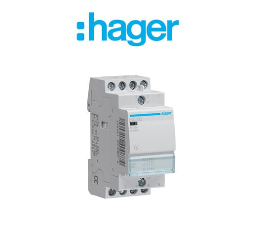 CONTACTEUR 25A, 4F, 230V ( ESC425 ) . HAGER
