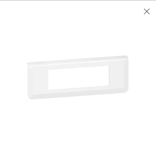 Plaque de finition horizontale Mosaic pour 6 modules blanc [ 78816L] . Legrand