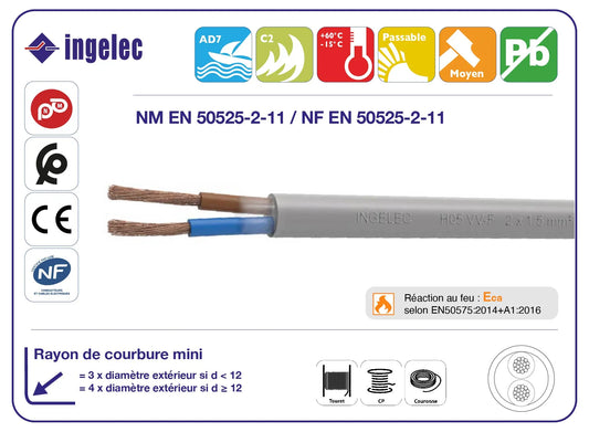 ML. CÂBLE SOUPLE 4X6MM. NEX - ING