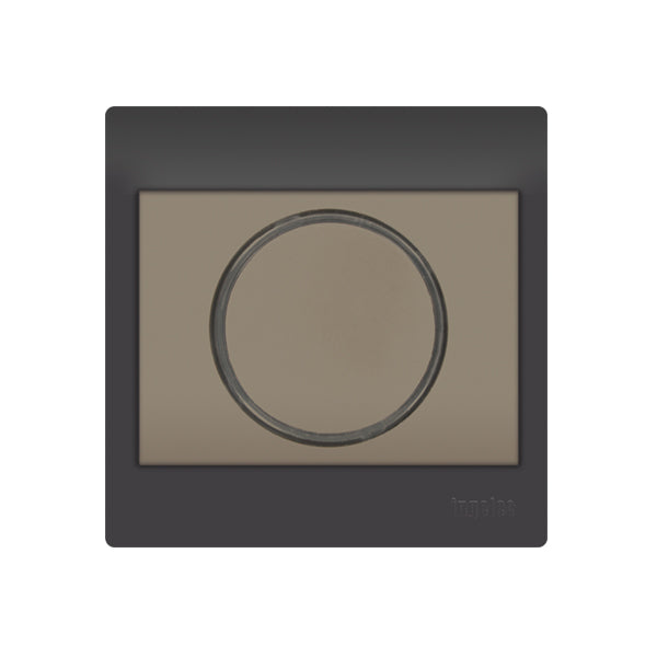 POUSSOIR ROND COULEUR BLANC / MARRON 5441/00 . INGELEC