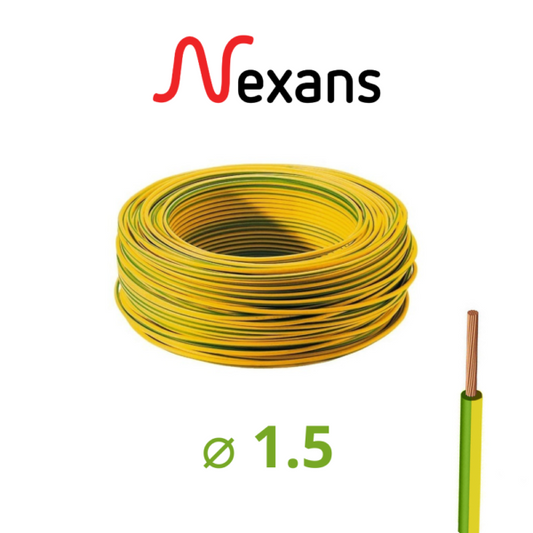 ROULEAU CABLE RIGIDE U500V 1,5MM . NEXANS & INGELEC