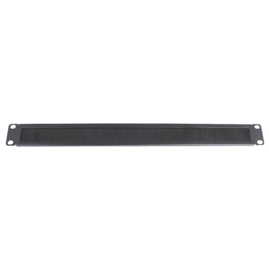 PANNEAU PASSE CABLE A BALAI 1U NOIR.