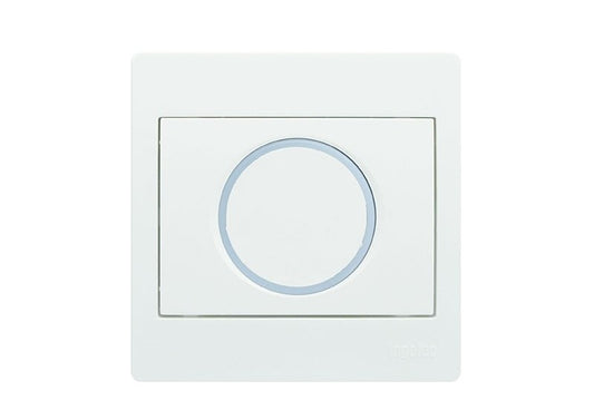 POUSSOIR ROND COULEUR BLANC / MARRON 5441/00 . INGELEC