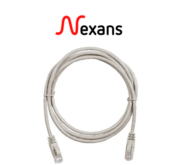 CORDON DE BRASSAGE UTP CAT6 5M GRIS . NEXANS