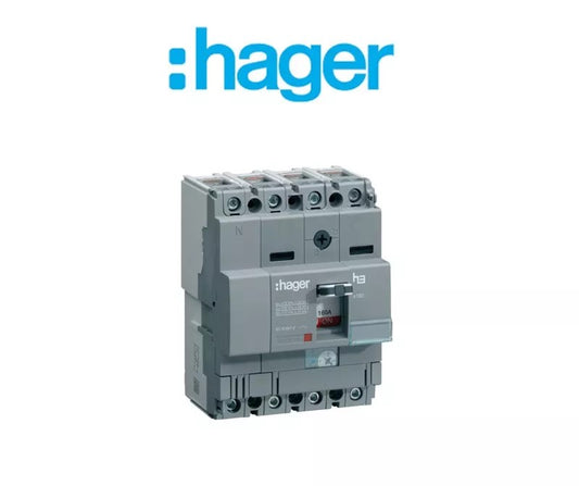 DISJONCTEUR COMPACT X160 4P 18kA 160A DA161Z . HAGER